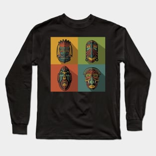 Four Seasons Of Ancient Mask Long Sleeve T-Shirt